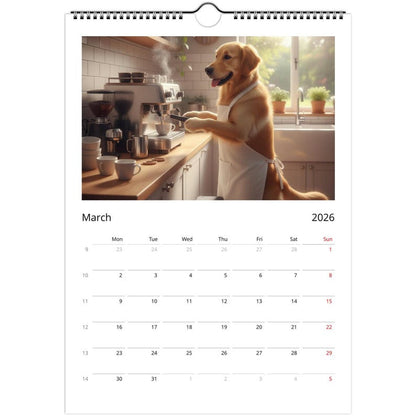 Golden Retriever dog Calendar 2027 - Daily Activities