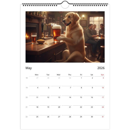 Golden Retriever dog Calendar 2027 - Daily Activities
