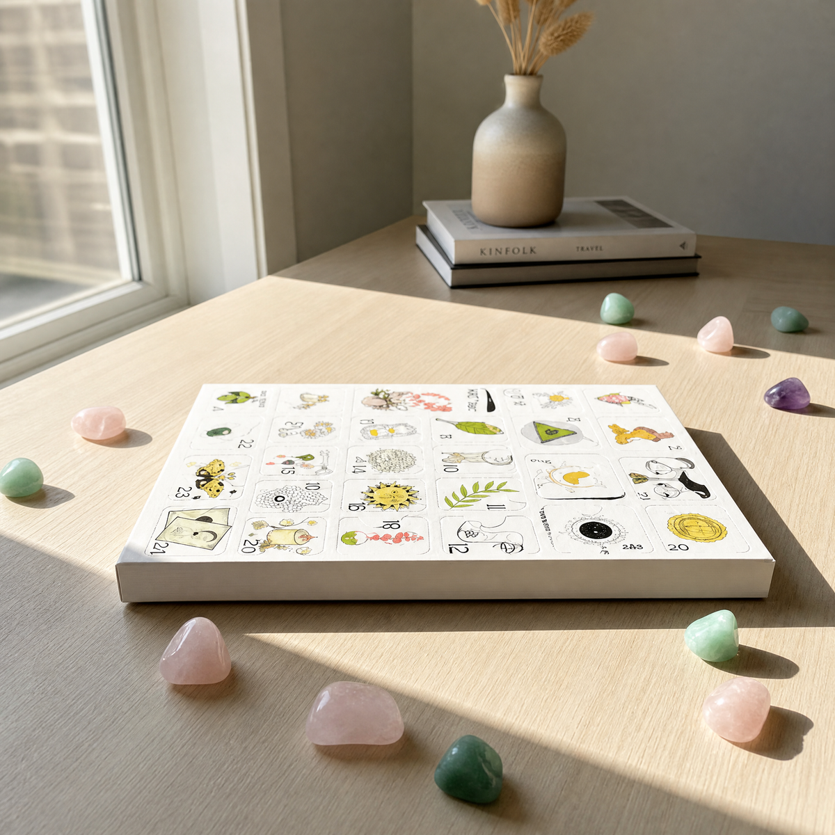 💎Crystals Advent Calendar 2026-24 Days Chakra Crystals&Healing Stones🔮