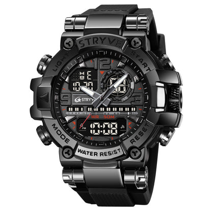📢📢49% OFF !! ⏰ Multifunctional Waterproof LED Digital Watch – 50M, Dual Movement, Stopwatch 🌙