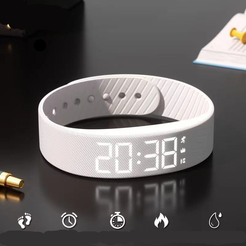⌚49% OFF NOW ! 🏃Student Digital Sports Wristband – Pedometer Vibration Alarm Silicone Watch for Kids Teens