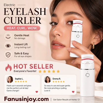🔥Surprise 50% OFF👩🏻‍🏭Get gorgeous eyelashes back！✨️Rechargeable Electric Heated Eyelash Curler