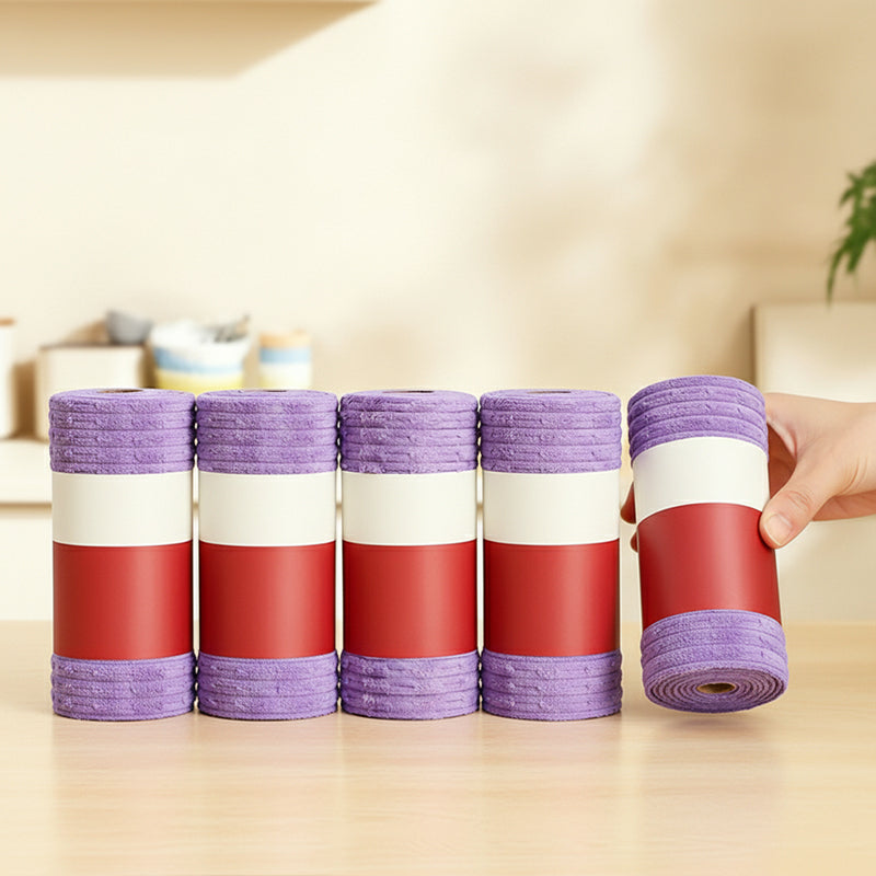 20-Sheet Reusable Cleaning Cloth Roll | Tear, Clean & Refresh