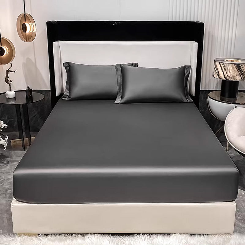Satin Silk Cool Bed Fitted Sheet