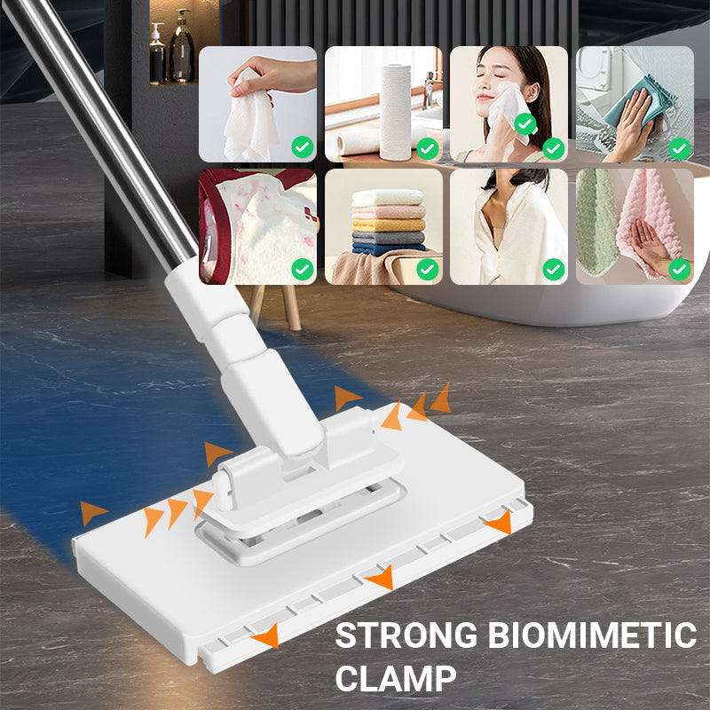 🔥This Week's Special Price:£9.99!! ‼️🧹Disposable Dust Mop with 4 Reusable Cloths✨Lightweight Floor Dusting Mop For Hardwood Tile Floors