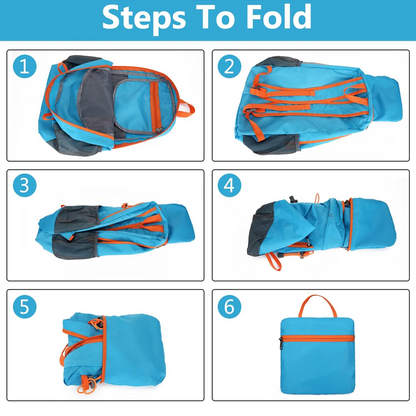 🔥Hot Sale 50% OFF🔥 Ultra-Light Foldable Waterproof Camping Backpack – Under 1lb Tear-Resistant Nylon, Packs Into Own Pocket, for Hiking Travel Camping 🎒