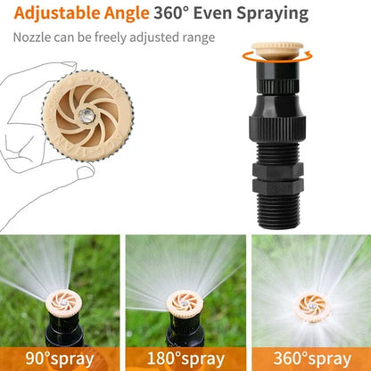 🏡 Last Day Special Price £9.99 !🏆 BUY 2 GET 1 FREE✨360° Rotation Auto Irrigation System Garden Lawn Sprinkler Patio