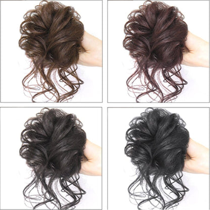 💗LAST DAY - BUY 1 GET 1 FREE + FREE GIFT!!💗Messy Curly Hair Bun Scrunchie Extensions