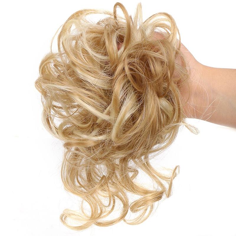 💗LAST DAY - BUY 1 GET 1 FREE + FREE GIFT!!💗Messy Curly Hair Bun Scrunchie Extensions