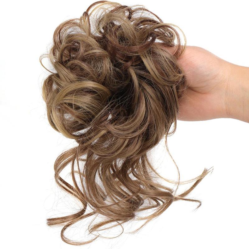 💗LAST DAY - BUY 1 GET 1 FREE + FREE GIFT!!💗Messy Curly Hair Bun Scrunchie Extensions