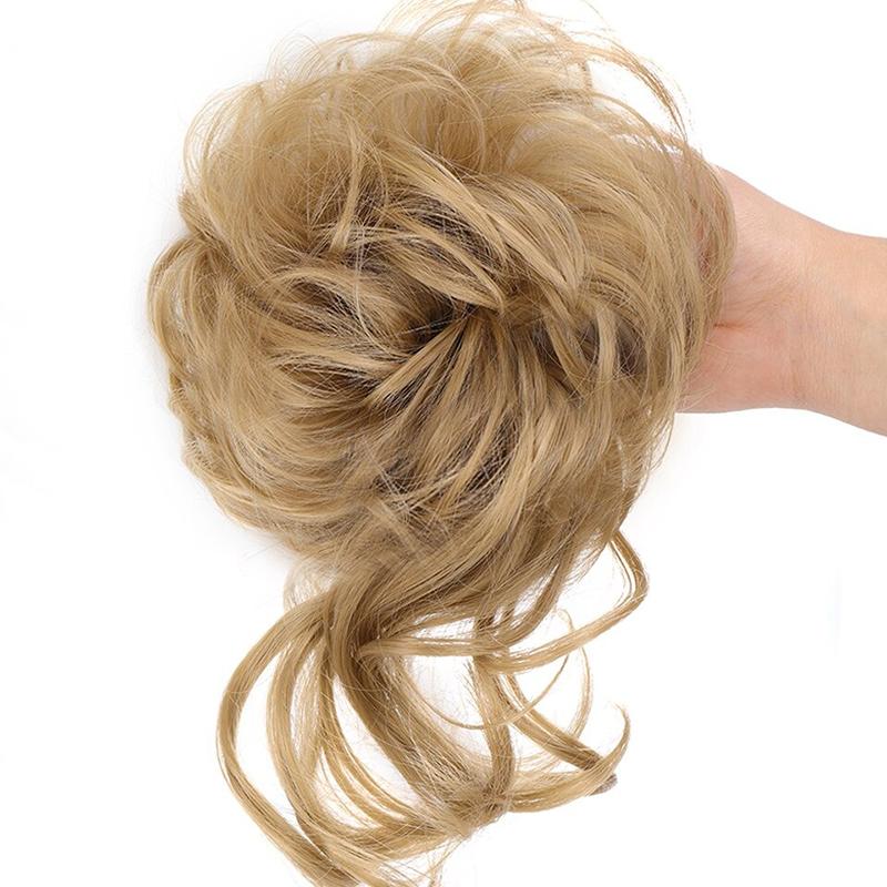 💗LAST DAY - BUY 1 GET 1 FREE + FREE GIFT!!💗Messy Curly Hair Bun Scrunchie Extensions