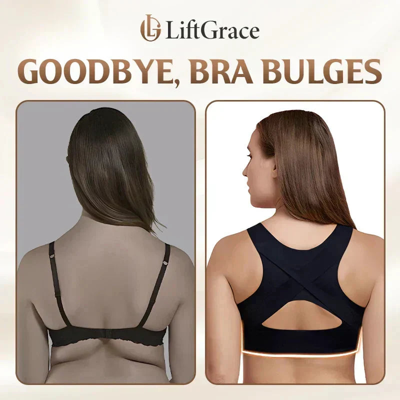 🏆 Last Day Special Price £9.99 ! 💐AlignLift Posture-Perfect Wireless Bra – Posture Correction (The leopard-print style is sold out)💕