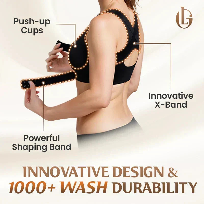 🏆 Last Day Special Price £9.99 ! 💐AlignLift Posture-Perfect Wireless Bra – Posture Correction (The leopard-print style is sold out)💕