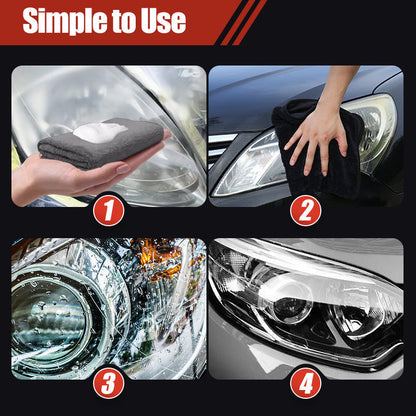 🏆 Last Day Special Price £8.99 ! 🔥Buy 2 Get 1 Free🎁Headlight Restoration Kit for Yellowed & Foggy Lights