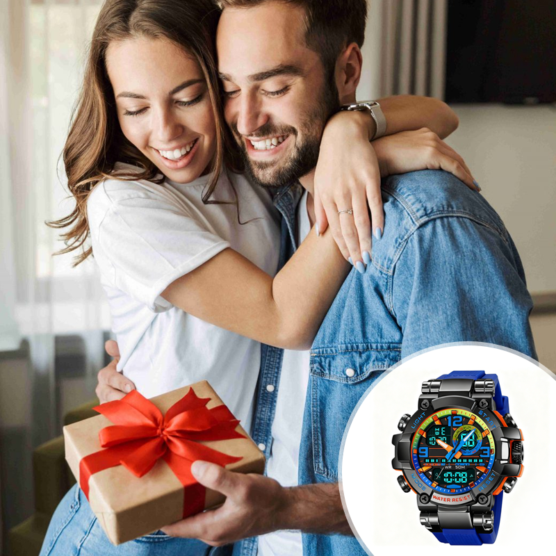 📢📢50% OFF !! ⏰ Multifunctional Waterproof LED Digital Watch – 50M, Dual Movement, Stopwatch 🌙