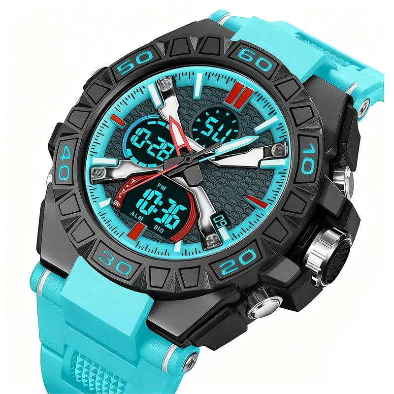 📢📢50% OFF !! ⏰ Multifunctional Waterproof LED Digital Watch – 50M, Dual Movement, Stopwatch 🌙