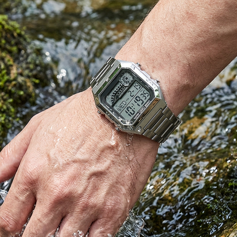 📢 50% OFF NOW! ⌚ Unisex Digital Watch with Square Display & Luminous B