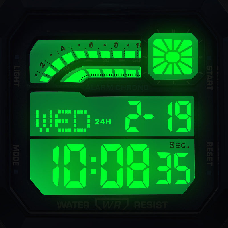 📢 50% OFF NOW! ⌚ Unisex Digital Watch with Square Display & Luminous B