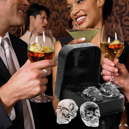 3D Skull Silicone Ice Cube Mould