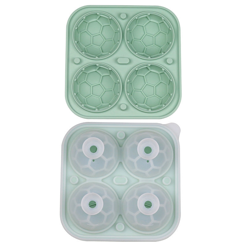 📢📢40% OFF!! ⏰ Silicone Soccer Ball Ice Cube Tray – 5.5 cm Cubes, Slow-Melting, Leak-Proof Design, 4 Colors, Perfect for Game Nights & Cocktails 🥂