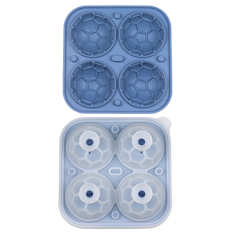 📢📢40% OFF!! ⏰ Silicone Soccer Ball Ice Cube Tray – 5.5 cm Cubes, Slow-Melting, Leak-Proof Design, 4 Colors, Perfect for Game Nights & Cocktails 🥂
