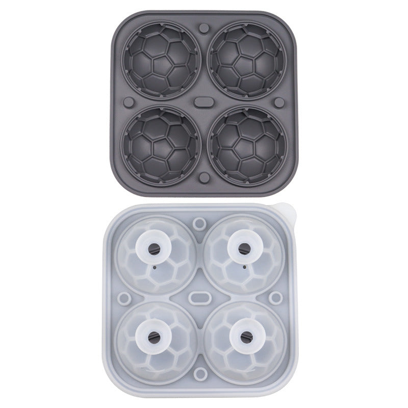 📢📢40% OFF!! ⏰ Silicone Soccer Ball Ice Cube Tray – 5.5 cm Cubes, Slow-Melting, Leak-Proof Design, 4 Colors, Perfect for Game Nights & Cocktails 🥂