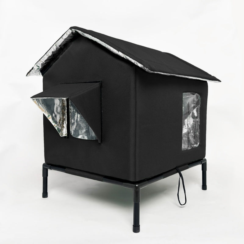 ⏰🔥LIMITED TIME 50% OFF! 🐈 All-Weather Elevated Outdoor Cat House – Waterproof, Insulated & Foldable for Cozy Comfort 🌧️✨
