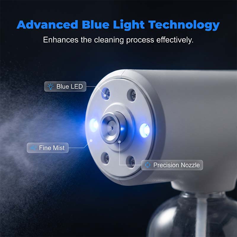 🦠 57% OFF NOW! 🚫 Cordless Nano Atomizer – Touchless Disinfecting, Blue Light – For Home, Office & Car 🏠