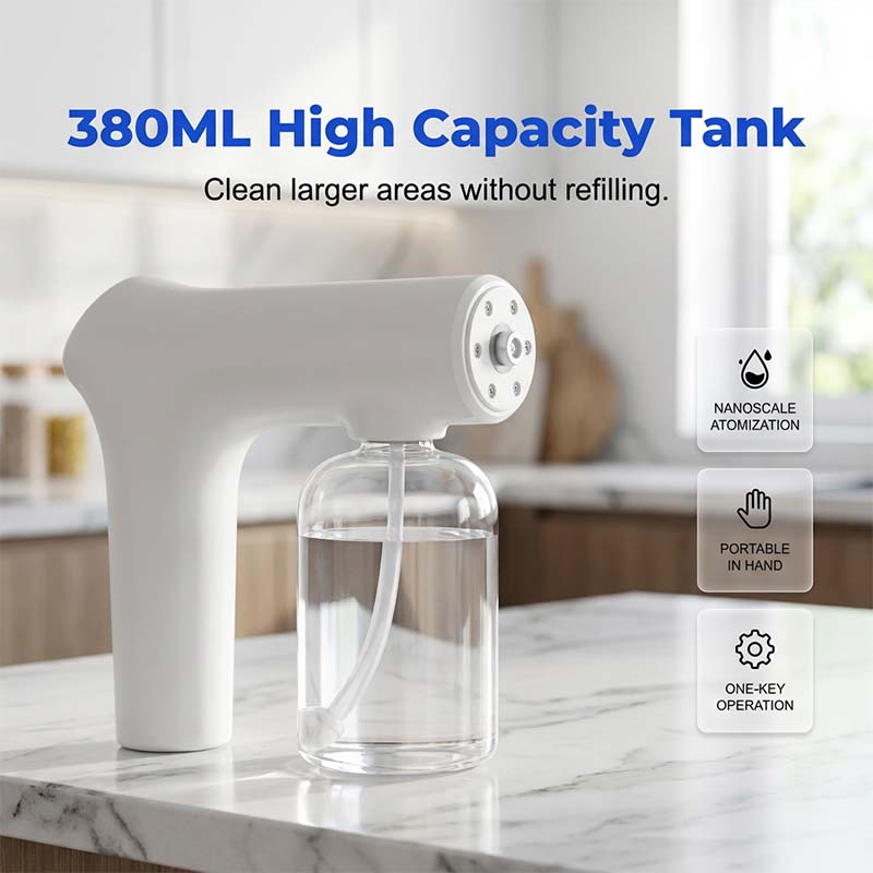 🦠 57% OFF NOW! 🚫 Cordless Nano Atomizer – Touchless Disinfecting, Blue Light – For Home, Office & Car 🏠