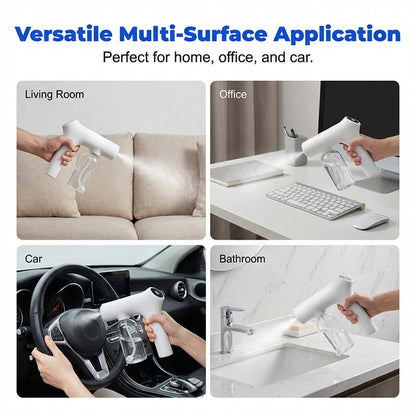 🦠 57% OFF NOW! 🚫 Cordless Nano Atomizer – Touchless Disinfecting, Blue Light – For Home, Office & Car 🏠