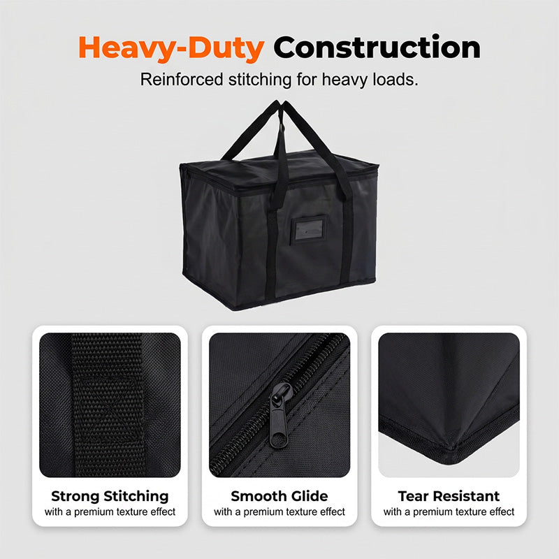 📢📢50% OFF !! ⏰Large Capacity Handheld Zipper Aluminum Foil Insulated Bag