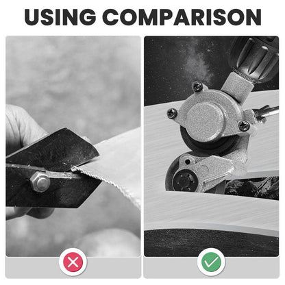⚡ 50% OFF NOW! ✨ Electric Drill Sheet Metal Cutter - 3-in-1 Tool for Steel, Aluminum & Copper with Laser-Guided Precision 🔧💥