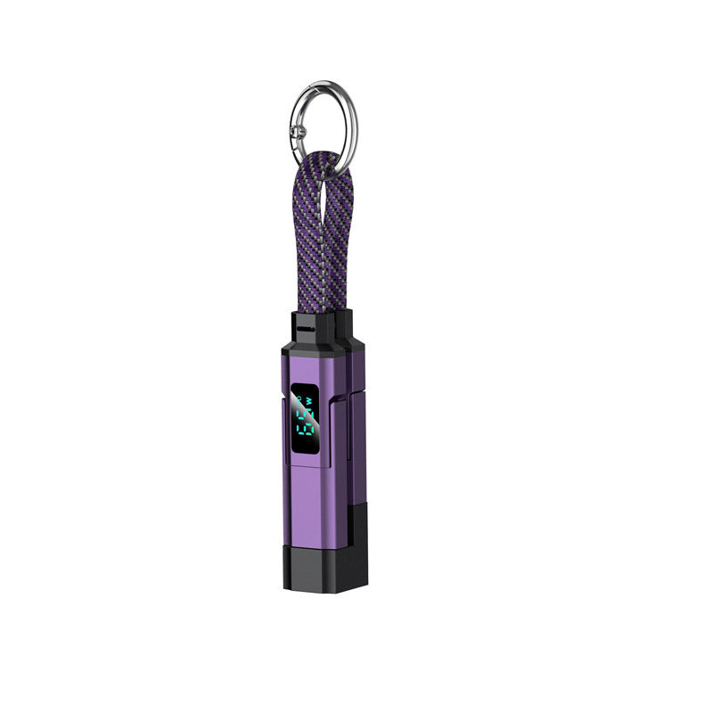 📢📢50% OFF !! ⏰4-in-1 Digital Display Keychain Charging Cable🔋📱
