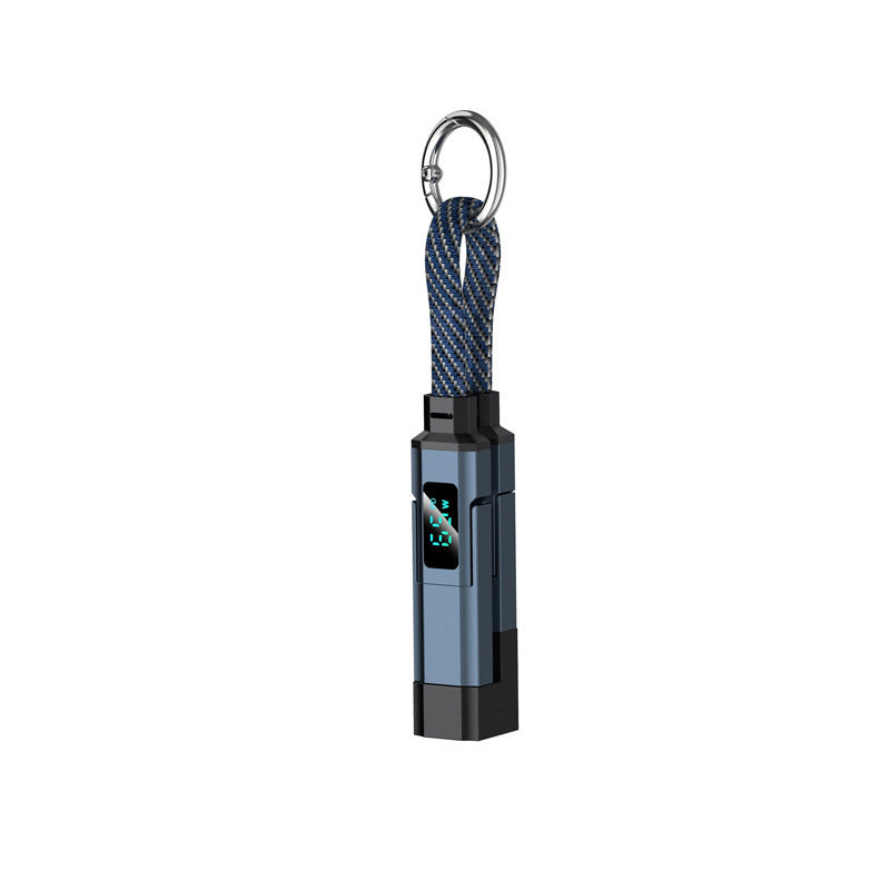 📢📢50% OFF !! ⏰4-in-1 Digital Display Keychain Charging Cable🔋📱