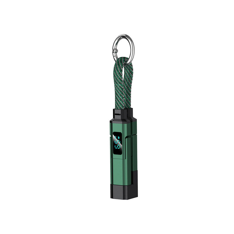 📢📢50% OFF !! ⏰4-in-1 Digital Display Keychain Charging Cable🔋📱