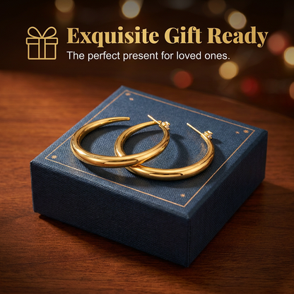 💫✨Women's Chic Tapered C‑Shaped Hoop Earrings‑Light‑Weight Daily Jewelry