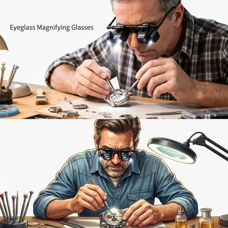 🎁2026 New Arrivals 50% OFF💥Precision LED Magnifier for Electronics & Crafts – Adjustable stand & 10X-20X zoom – Hands-free, bright light – perfect for soldering, watch repair or miniature painting 🛠️