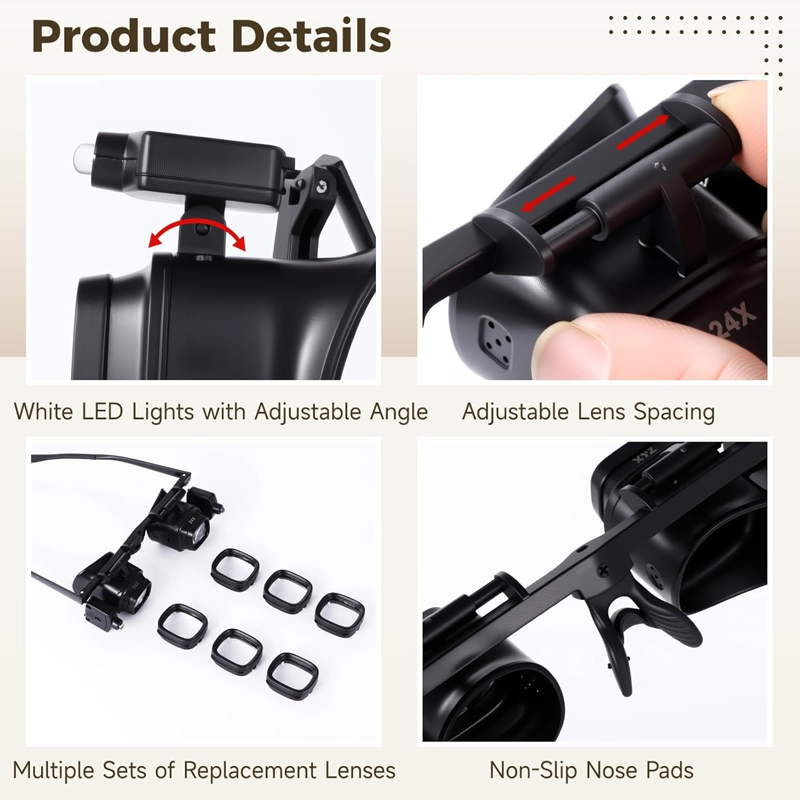 🎁2026 New Arrivals 50% OFF💥Precision LED Magnifier for Electronics & Crafts – Adjustable stand & 10X-20X zoom – Hands-free, bright light – perfect for soldering, watch repair or miniature painting 🛠️