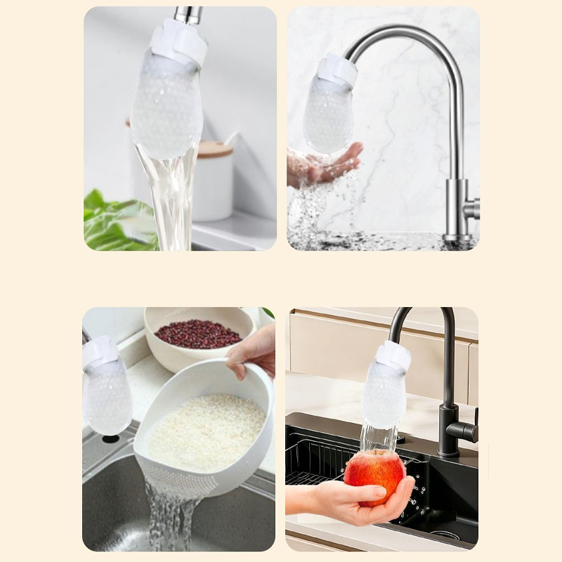 ⏰56%OFF⚡50K+ SOLD!💥Anti-Splash Kitchen Faucet Cotton Filter for Sediment & Rust Removal