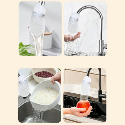 ⏰56%OFF⚡50K+ SOLD!💥Anti-Splash Kitchen Faucet Cotton Filter for Sediment & Rust Removal