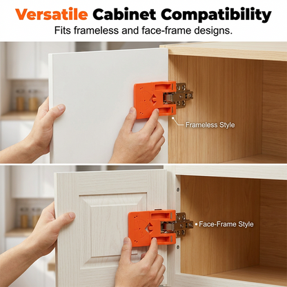 ✨ Cabinet Door Hinge Drilling Guide – Magnetic Clamp, Precise Alignment, 35mm 🪚
