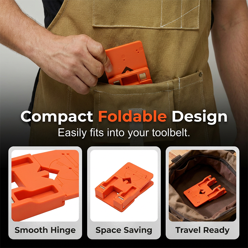 ✨ Cabinet Door Hinge Drilling Guide – Magnetic Clamp, Precise Alignment, 35mm 🪚