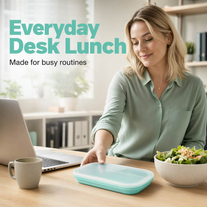 🍱 50% RABATT! ✨ Tragbare Lunchbox aus Silikon – BPA-frei, auslaufsicher & faltbar – Perfekt für Arbeit, Reise oder Picknick – praktisch & nachhaltig 🌿🔥✨