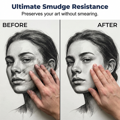 🥳2026 HOT SALE🎨🖌️  Fast Drying Fixative Spray – Protects charcoal & pastels from smudging. Ultra‑fine mist, no drips. Matte finish, colours stay true! 🛡️✨