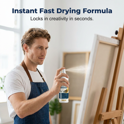 🥳2026 HOT SALE🎨🖌️  Fast Drying Fixative Spray – Protects charcoal & pastels from smudging. Ultra‑fine mist, no drips. Matte finish, colours stay true! 🛡️✨