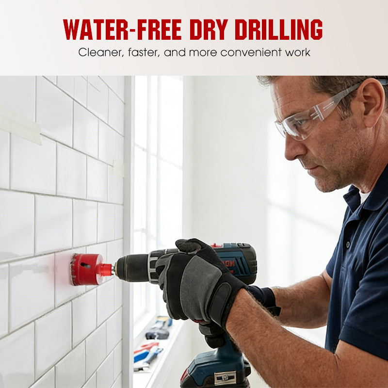 📢📢50% OFF !! ⏰Professional Dry Drilling Hole Saw Kit (6-35mm)