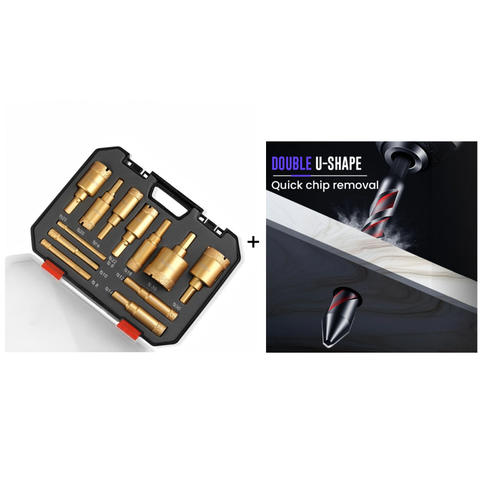 📢📢50% OFF !! ⏰Professional Dry Drilling Hole Saw Kit (6-35mm)