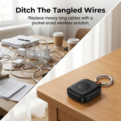 ⌚🔋 Smartwatch power bank – wireless charger, 1200mAh, Compatible with Apple Watch Series,compact & stylish!