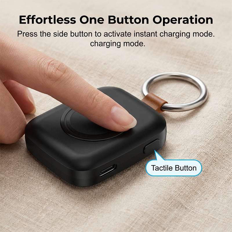 ⌚🔋 Smartwatch power bank – wireless charger, 1200mAh, Compatible with Apple Watch Series,compact & stylish!