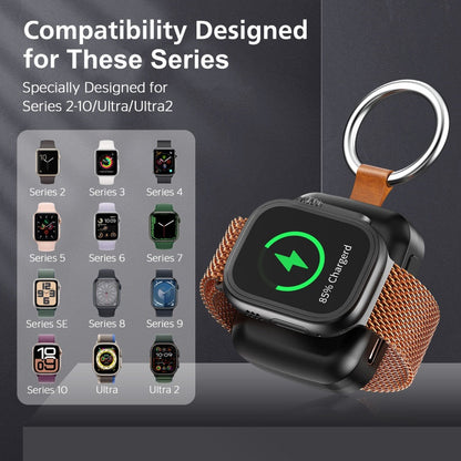 ⌚🔋 Smartwatch power bank – wireless charger, 1200mAh, Compatible with Apple Watch Series,compact & stylish!